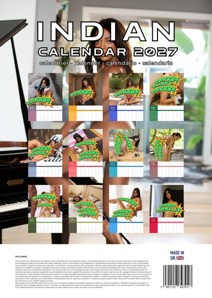 Indian Women 2027 Wall Calendar – 12 Month Exotic Beauty Edition