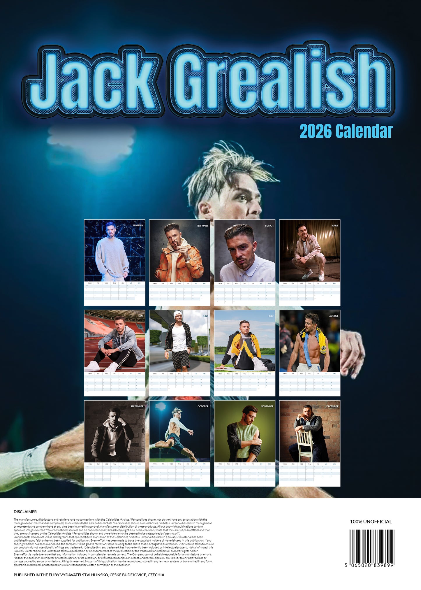 Jack Grealish Calendar 2026 – RR Range