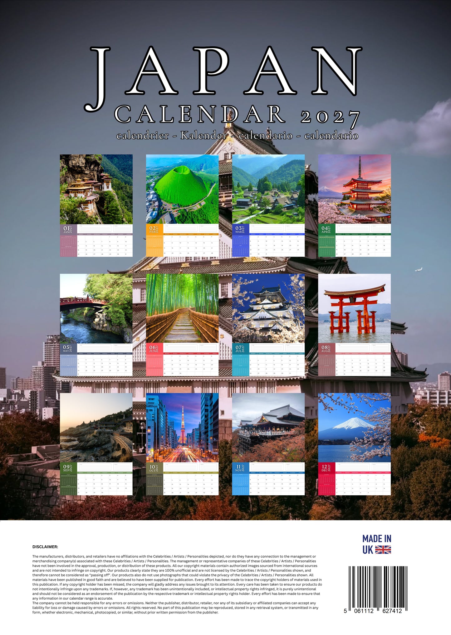 Japan Calendar 2027 – M-PRA Range