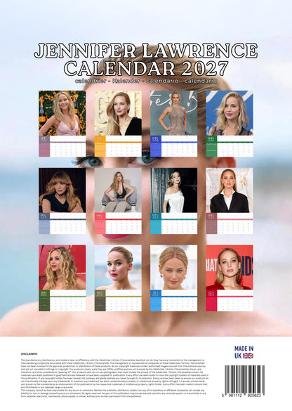 Jennifer Lawrence Calendar 2027 – M-PRA Range