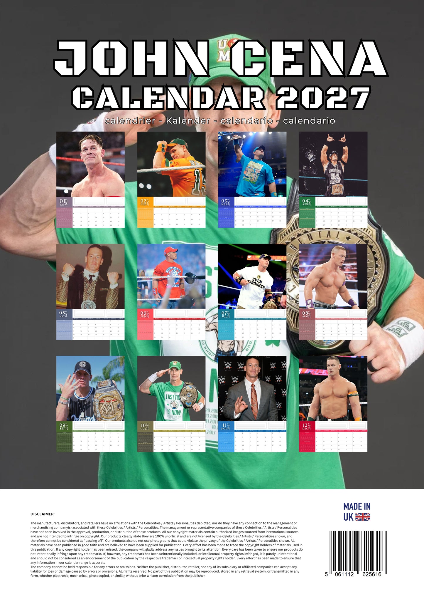 John Cena Calendar 2027 – M-PRA Range