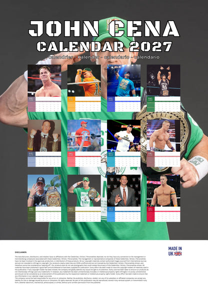John Cena Calendar 2027 – M-PRA Range
