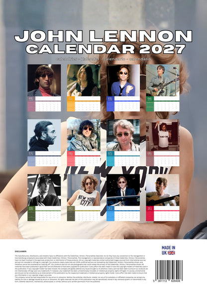 John Lennon Music Calendar 2027 – M-PRA Range