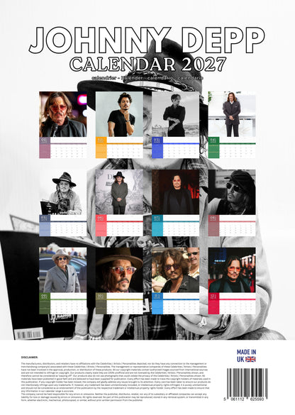 Johnny Depp Calendar 2027 – M-PRA Range