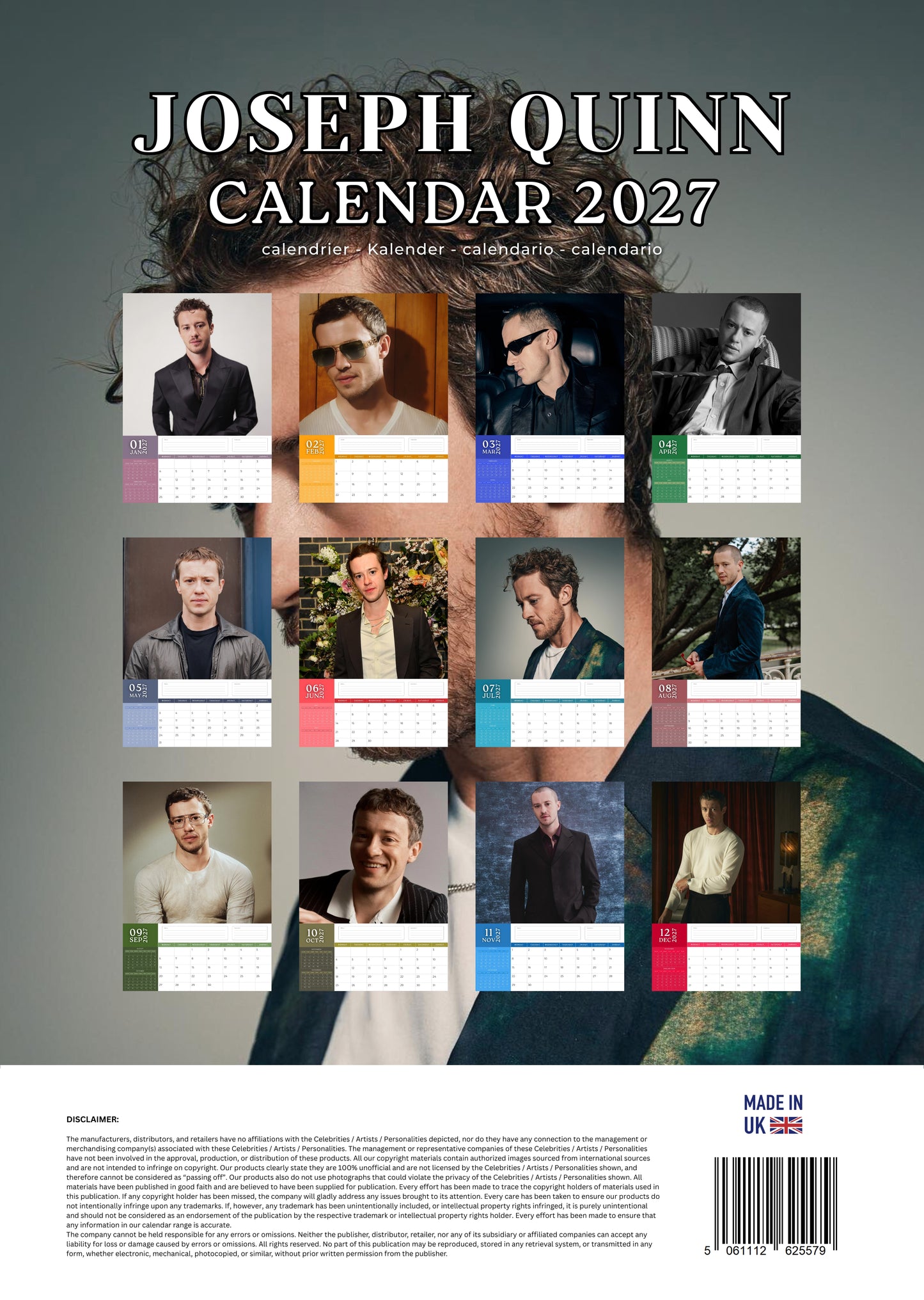 Joseph Quinn Calendar 2027 – M-PRA Range