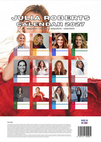Julia Roberts Calendar 2027 – M-PRA Range