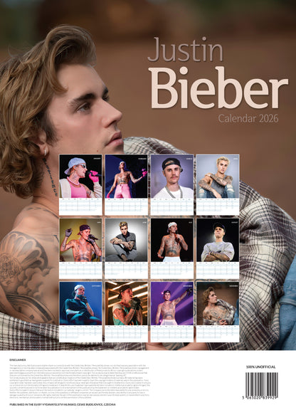 Justin Bieber Calendar 2026 – RR Range