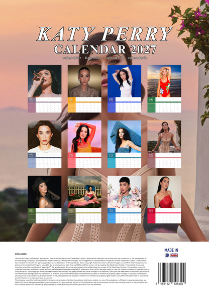Katy Perry Music Calendar 2027 – M-PRA Range