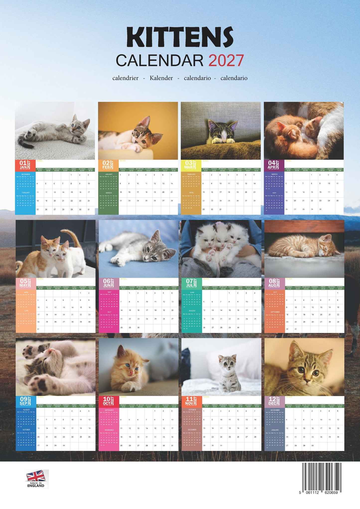 Kittens Calendar 2027 – M-PRA Range