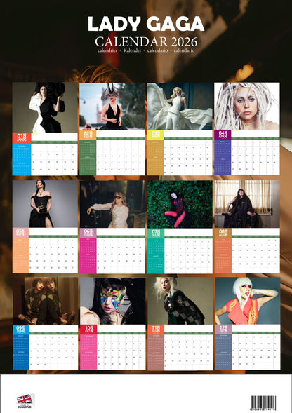 Lady Gaga Music Calendar 2026 – M-PRA Range