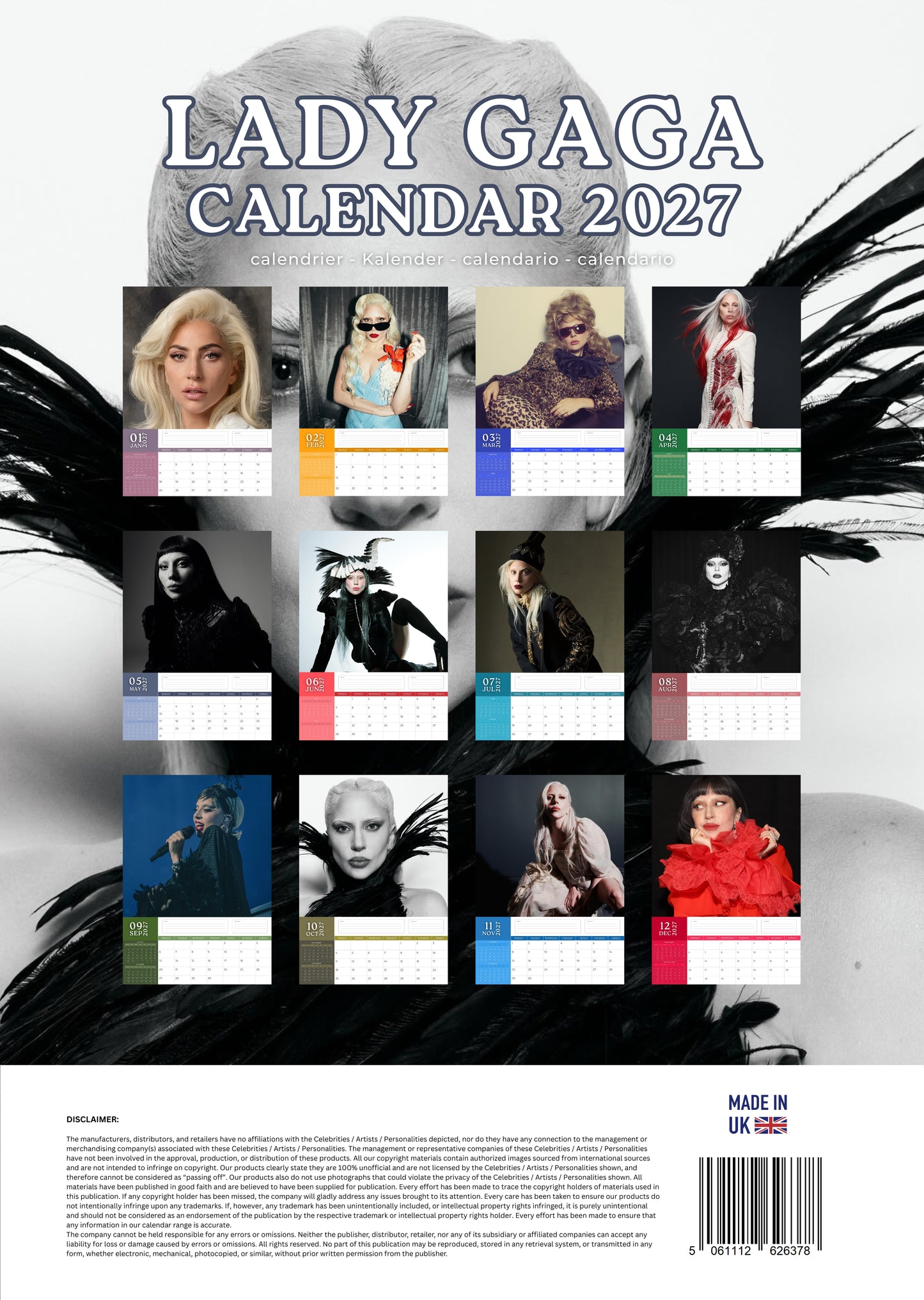 Lady Gaga Music Calendar 2027 – M-PRA Range