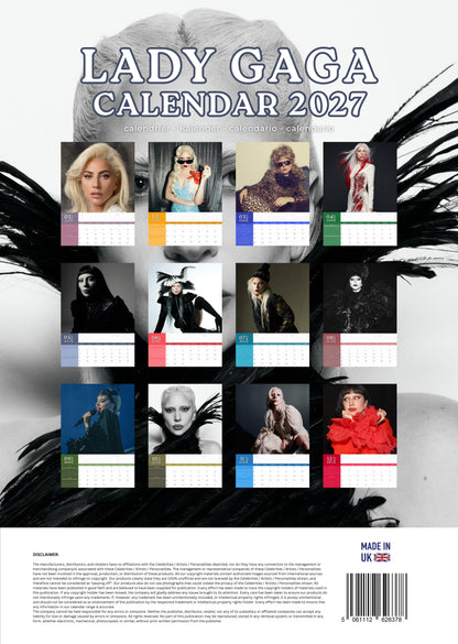 Lady Gaga Music Calendar 2027 – M-PRA Range