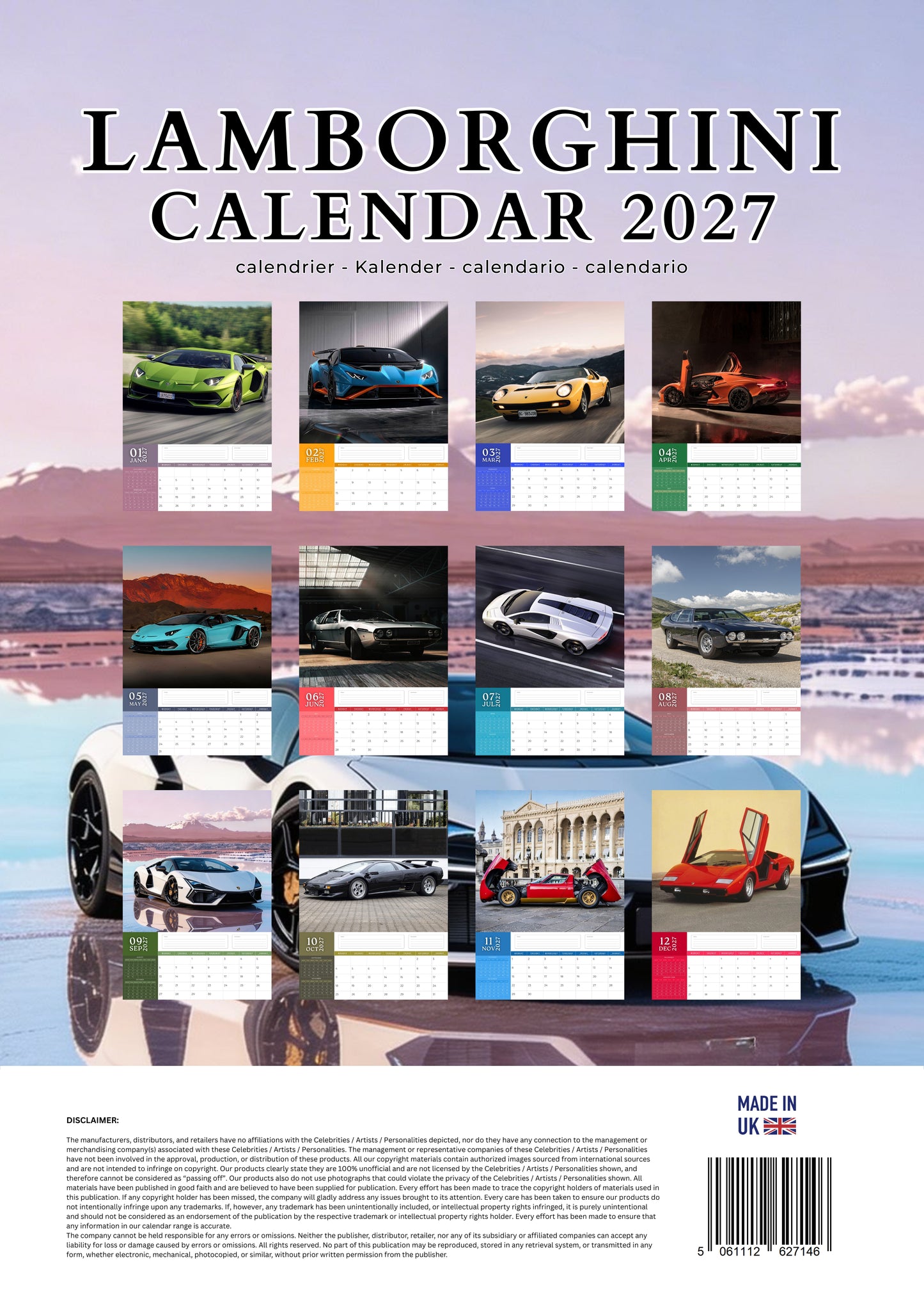 Lamborghini Transport Calendar 2027 – M-PRA Range