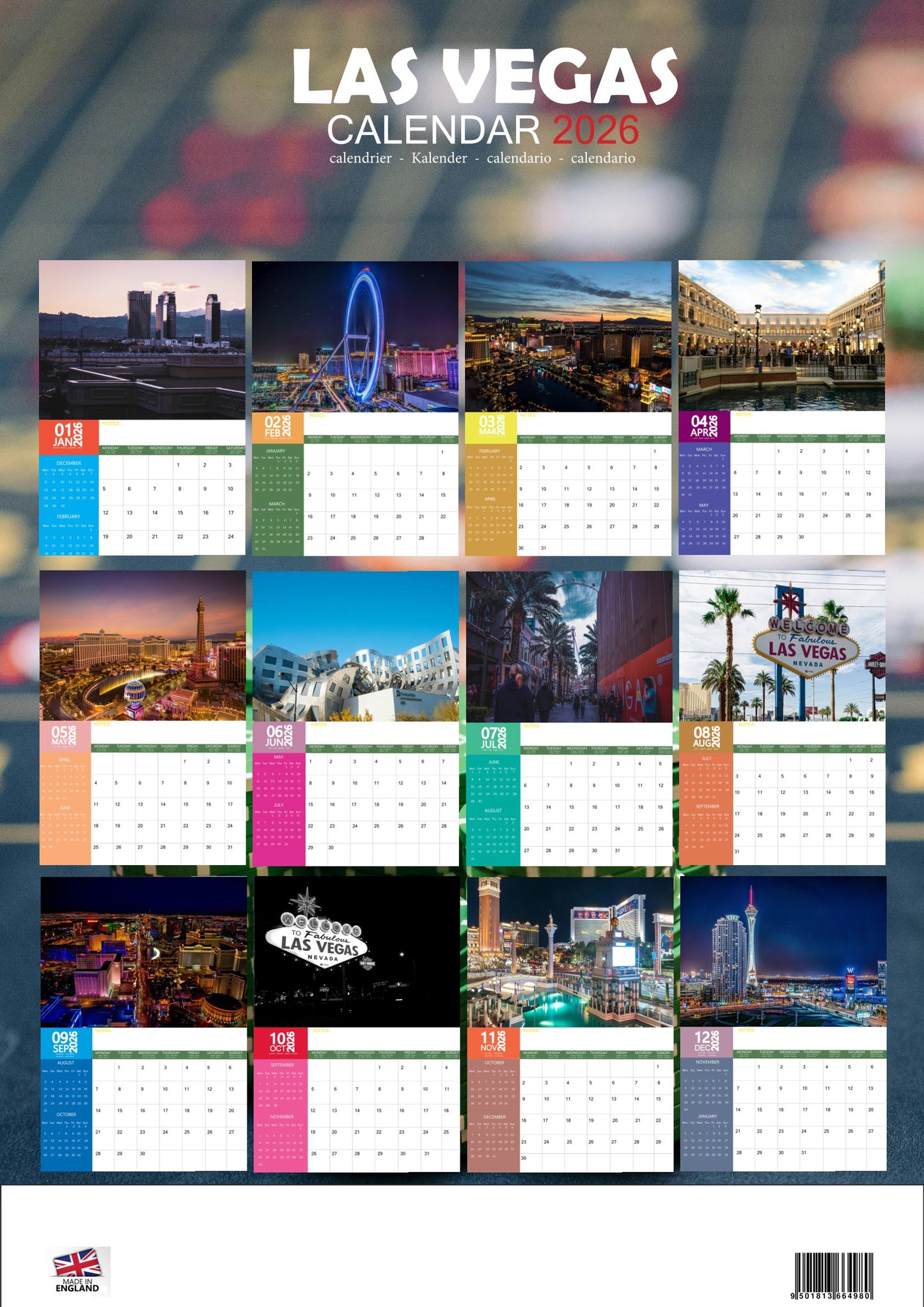Las Vegas Calendar 2026 – M-PRA Range