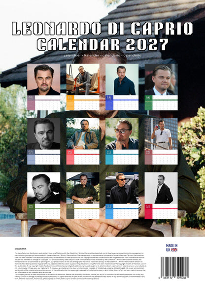 Leonardo DiCaprio Calendar 2027 – M-PRA Range