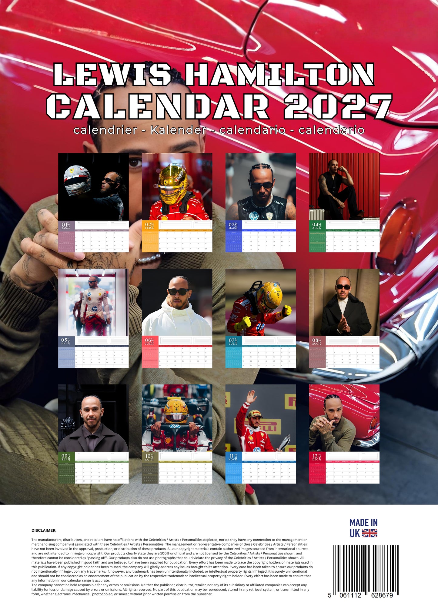 Lewis Hamilton Calendar 2027 – M-PRA Range