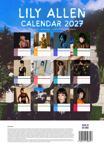 Lily Allen Music Calendar 2027 – M-PRA Range