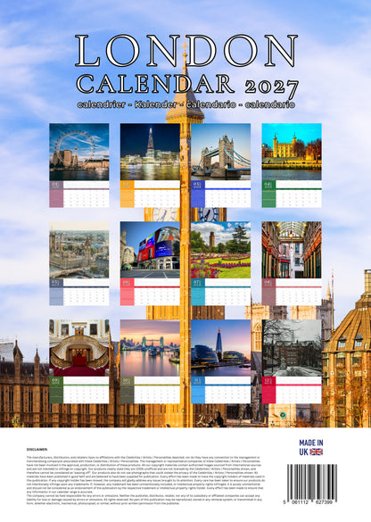 London Calendar 2027 – M-PRA Range