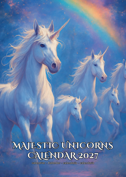Majestic Unicorn Art Calendar 2027 – M-PRA Range