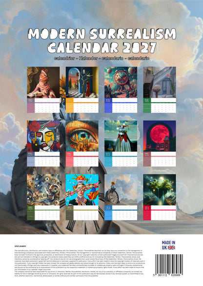 Modern Surrealism Art Calendar 2027 – M-PRA Range