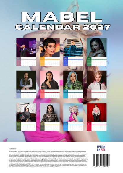 Mabel Music Calendar 2027 – M-PRA Range