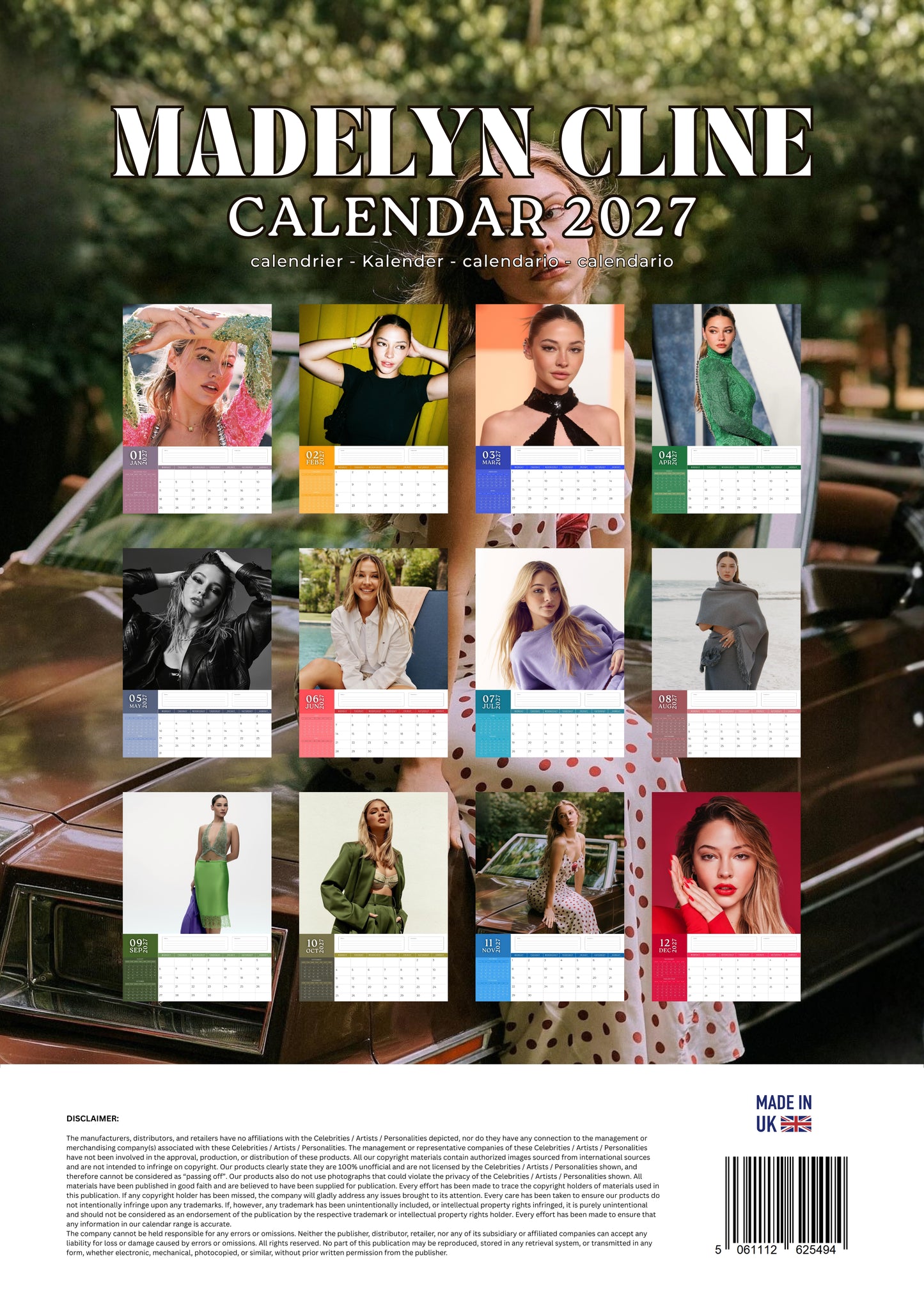 Madelyn Cline Calendar 2027 – M-PRA Range