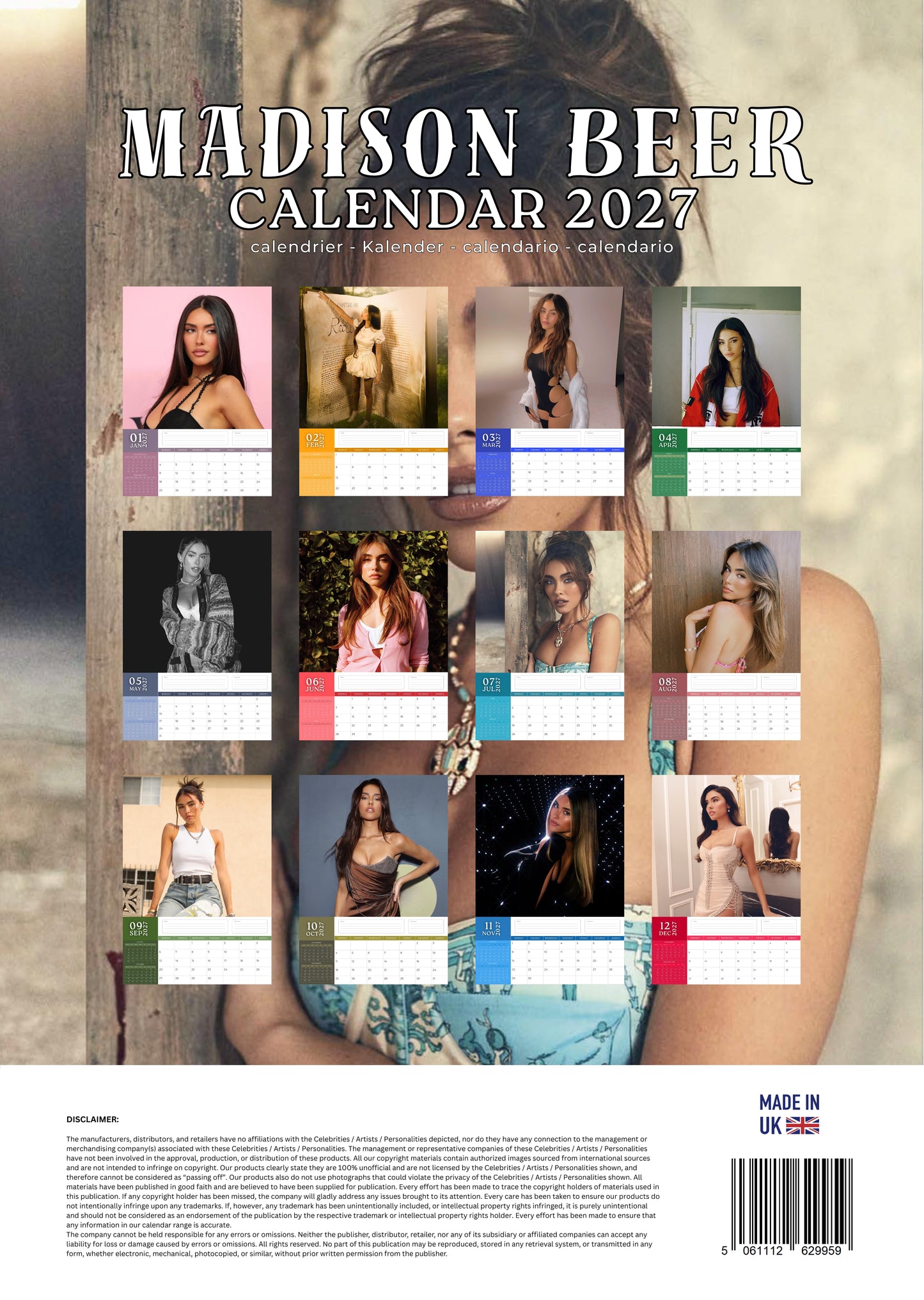 Madison Beer Calendar 2027 – M-PRA Range