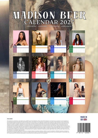 Madison Beer Calendar 2027 – M-PRA Range