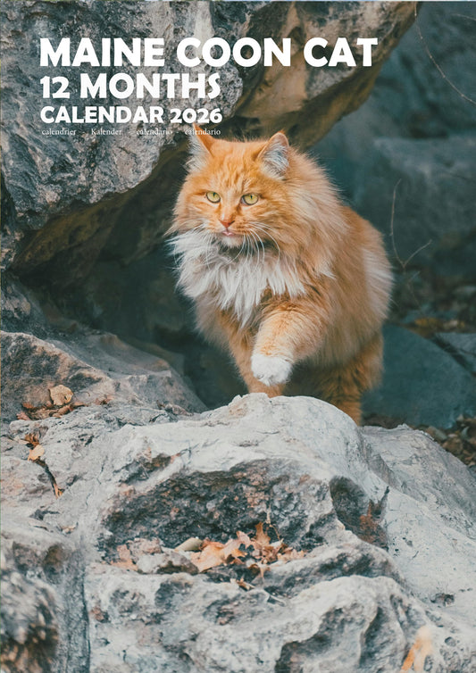 Maine Coon Cat Calendar 2026 – M-PRA Range