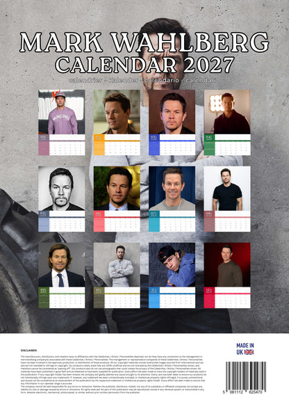Mark Wahlberg Calendar 2027 – M-PRA Range