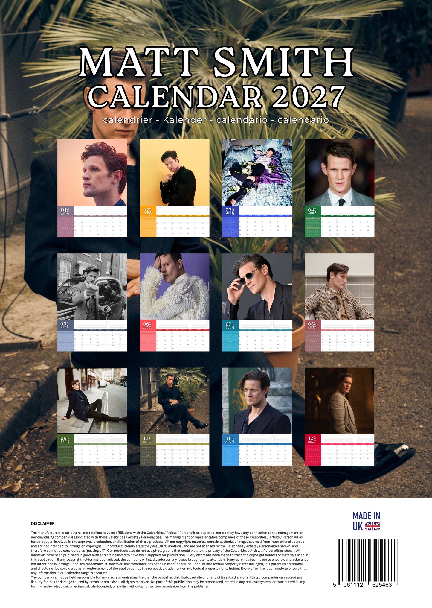 Matt Smith Calendar 2027 – M-PRA Range