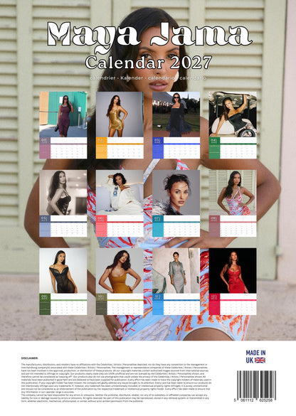 Maya Jama Calendar 2027 – M-PRA Range