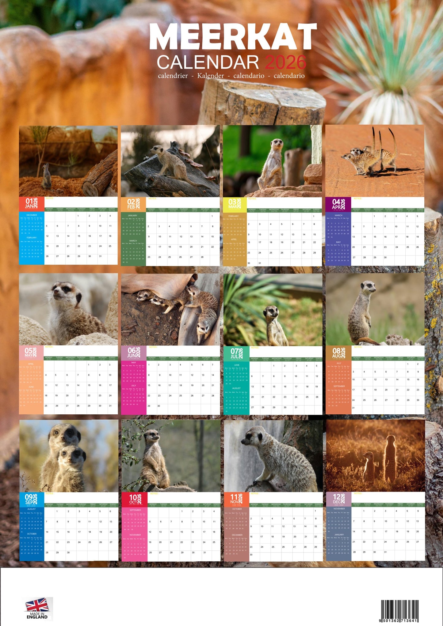 Meerkat Calendar 2026 – M-PRA Range