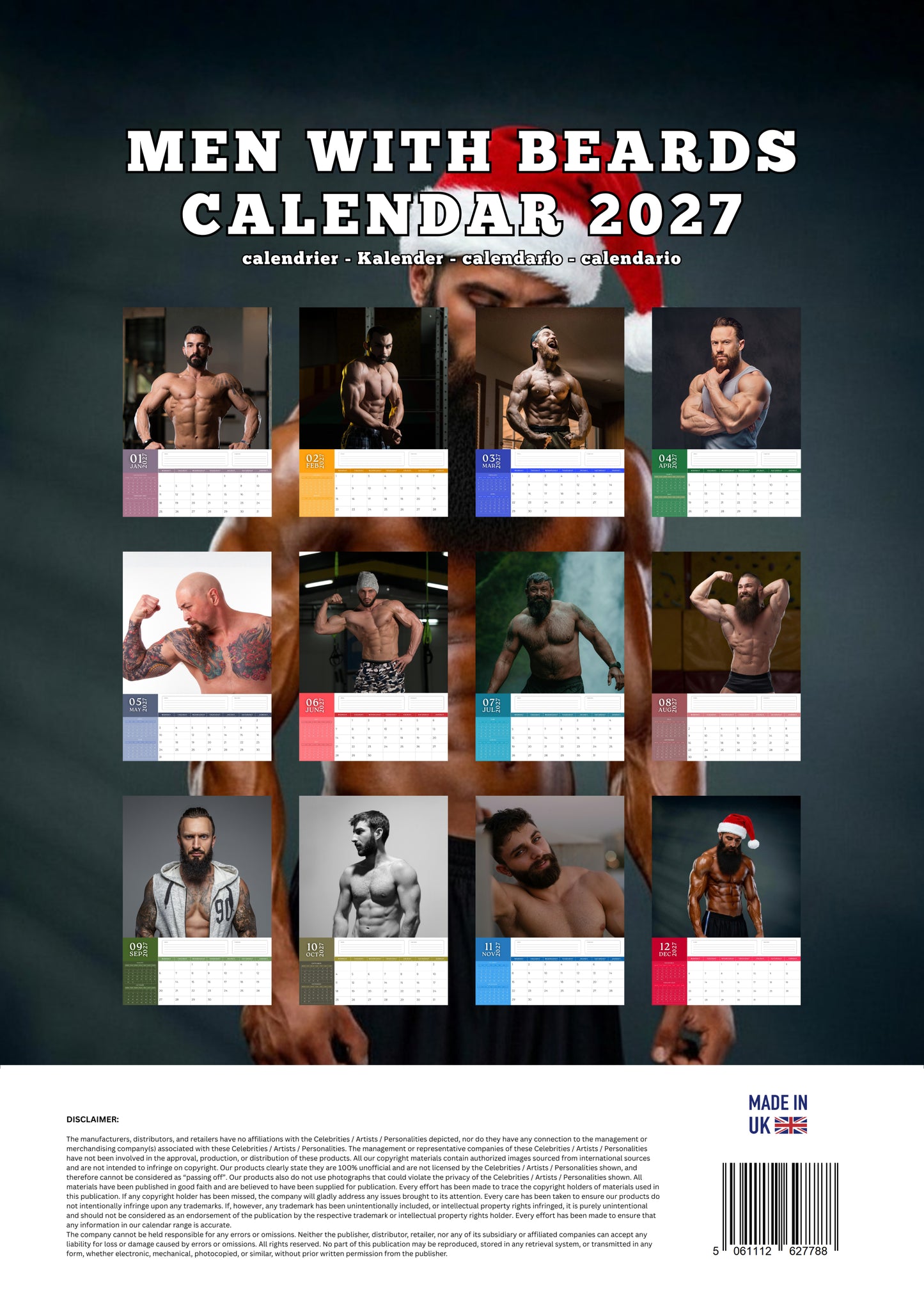 Men with Beard Calendar 2027 – M-PRA Range