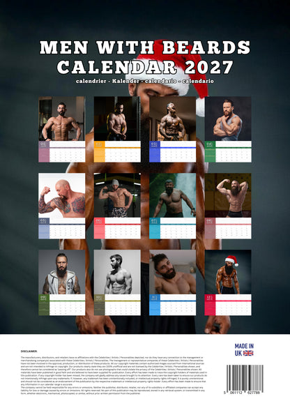 Men with Beard Calendar 2027 – M-PRA Range