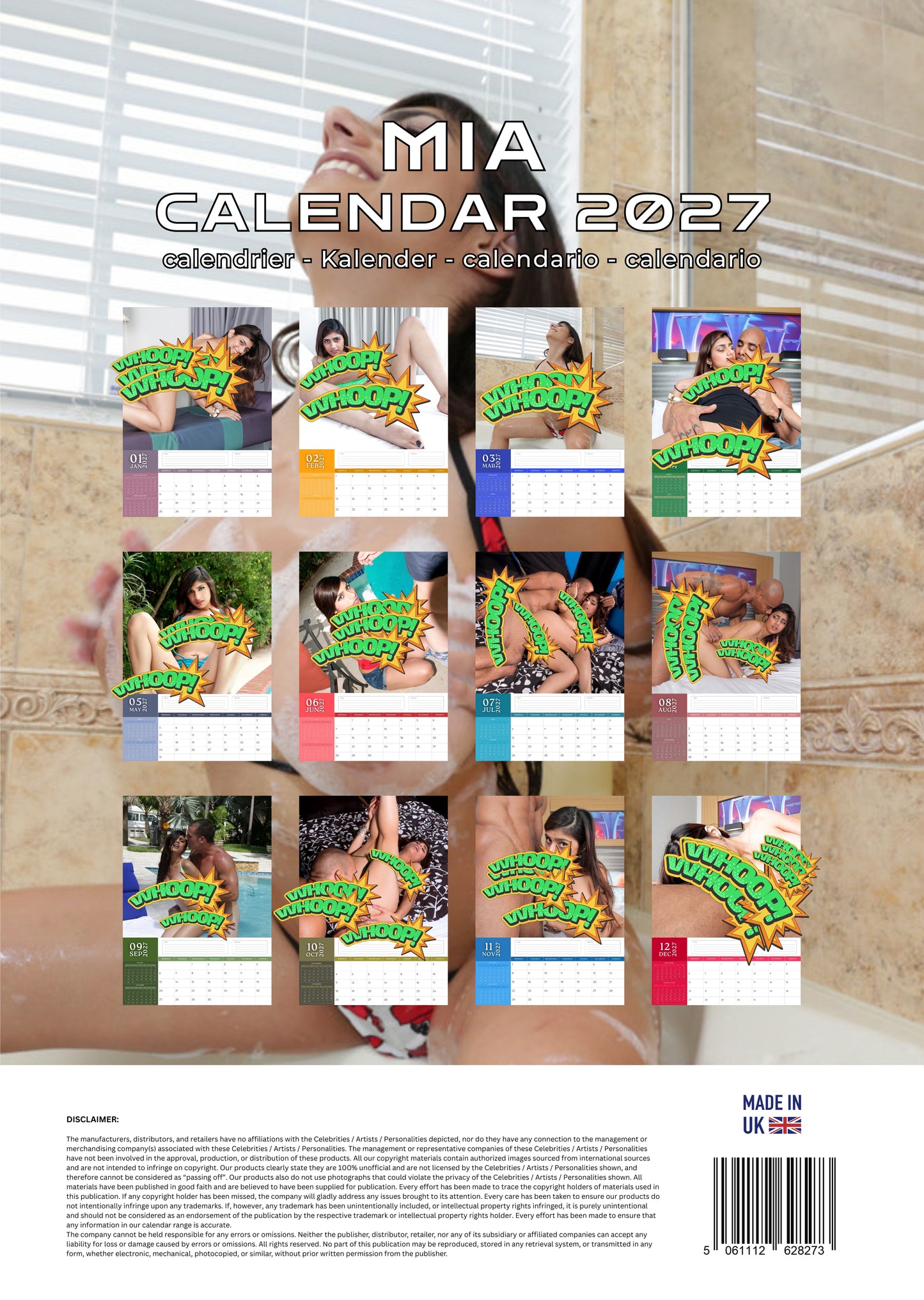 Mia Khalifa XXX Calendar 2027 | Adult Calendar