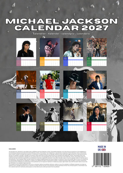 Michael Jackson Music Calendar 2027 – M-PRA Range