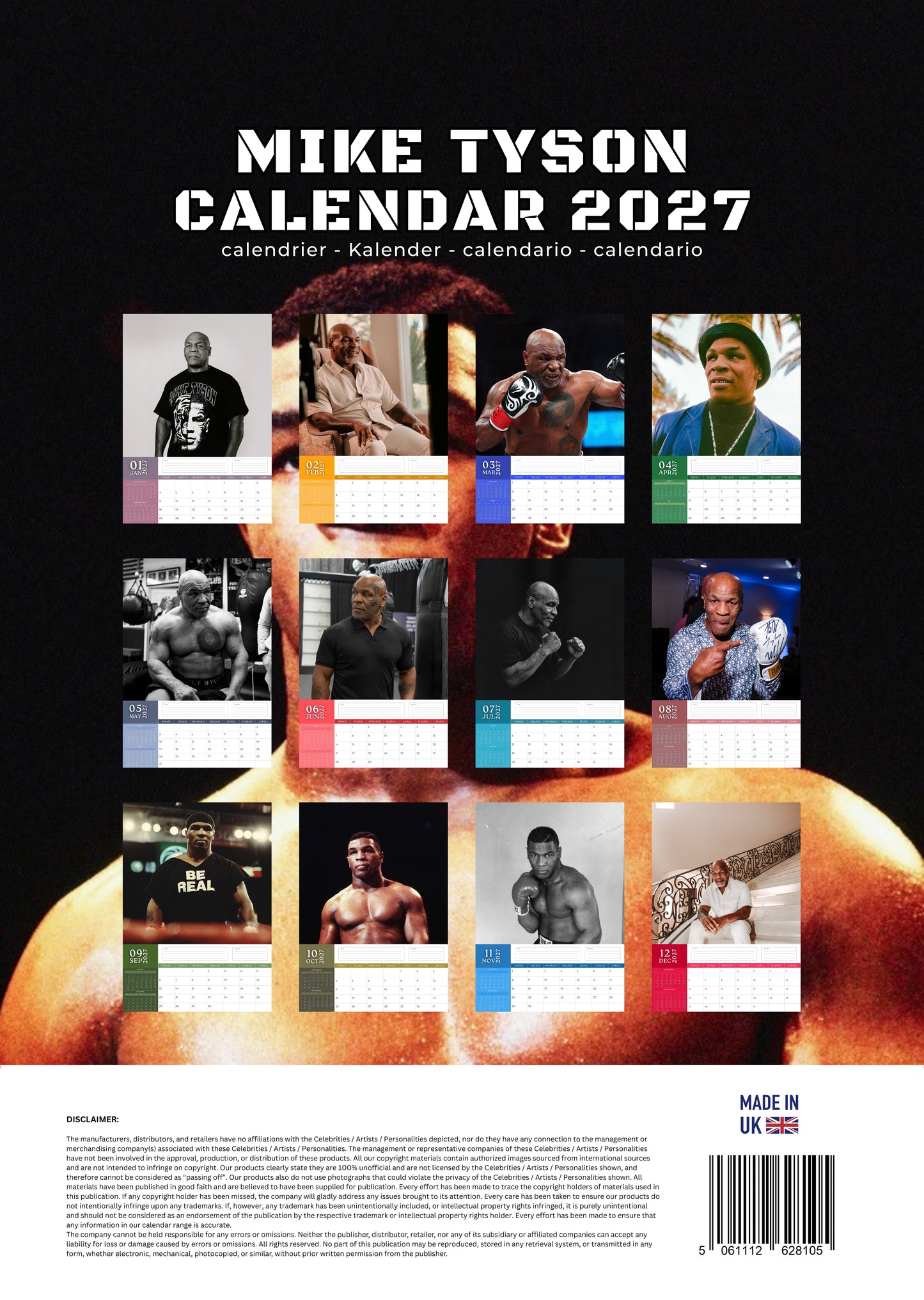Mike Tyson Calendar 2027 – M-PRA Range