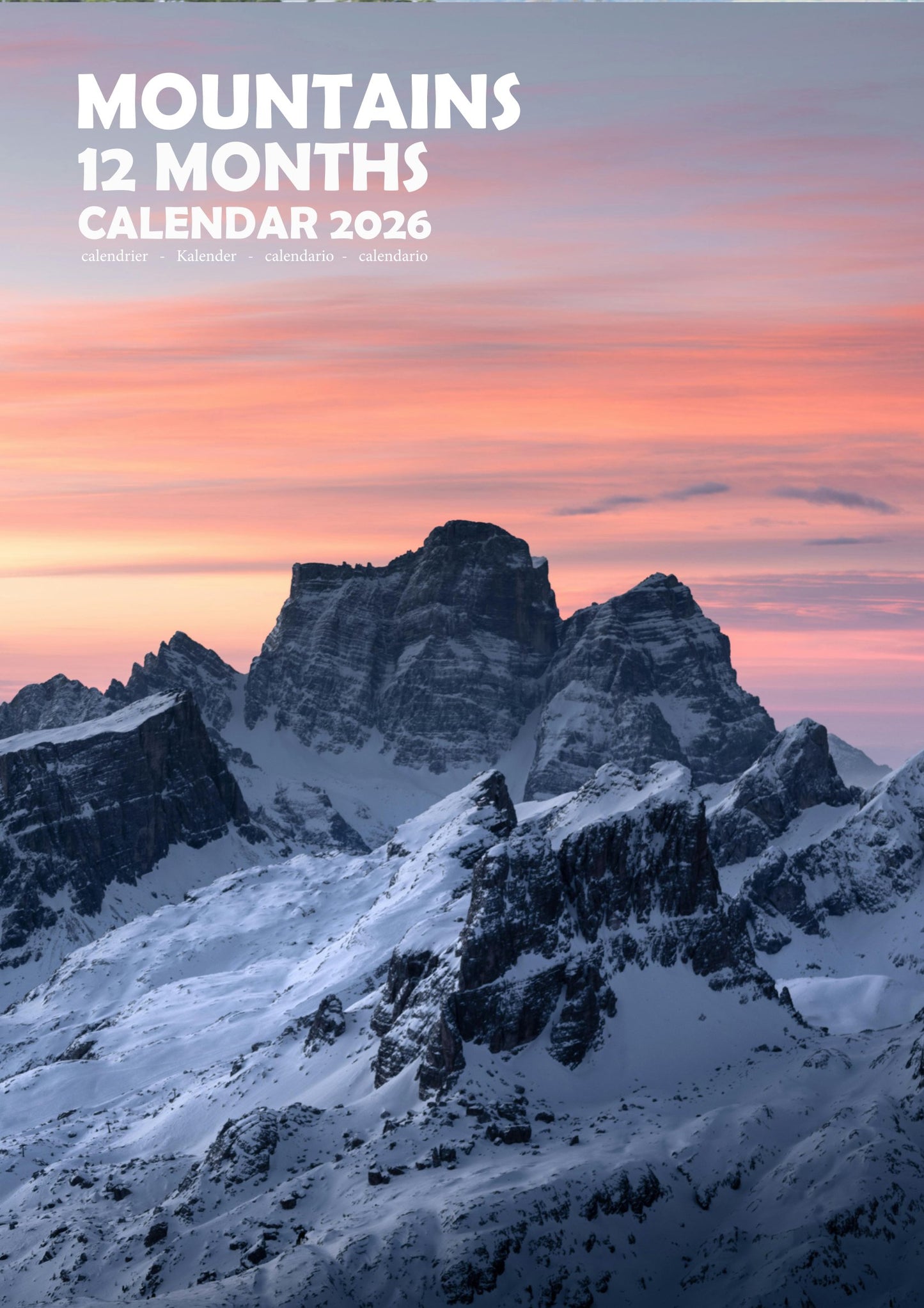 Mountains Natural Calendar 2026 – M-PRA Range