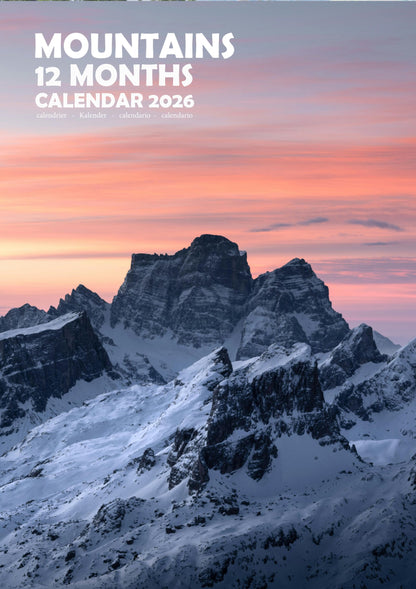 Mountains Natural Calendar 2026 – M-PRA Range