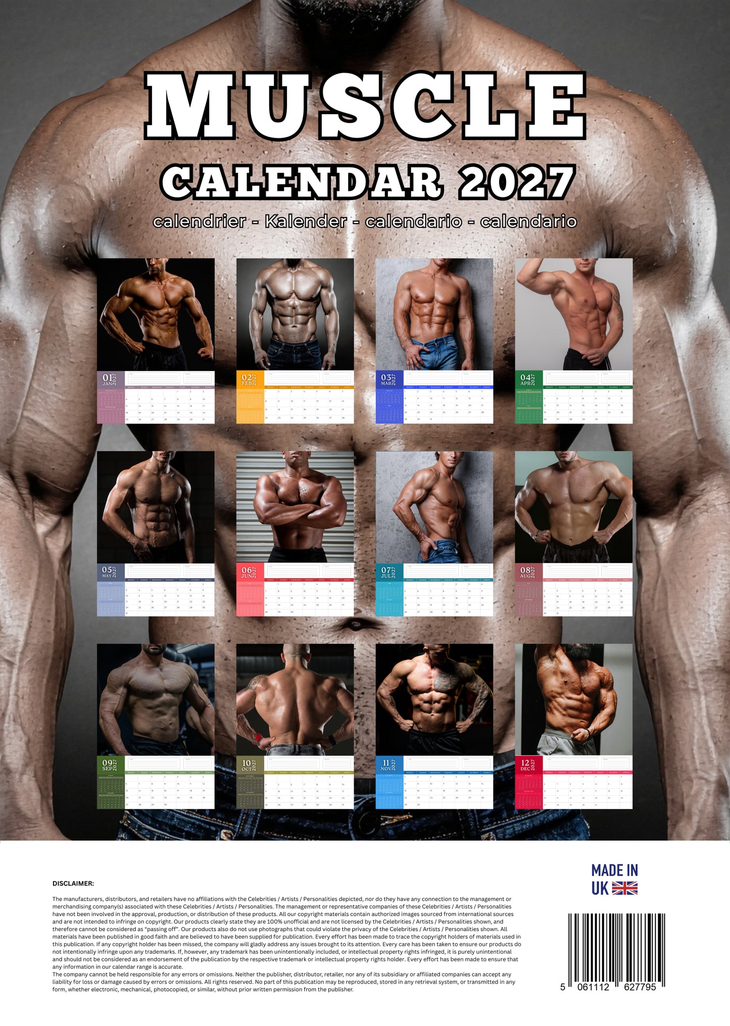 Muscle Men Calendar 2026 – M-PRA Range