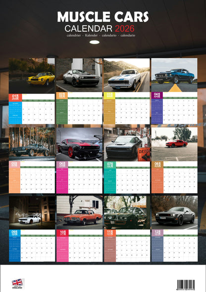 Muscle Cars Transport Calendar 2026 – M-PRA Range