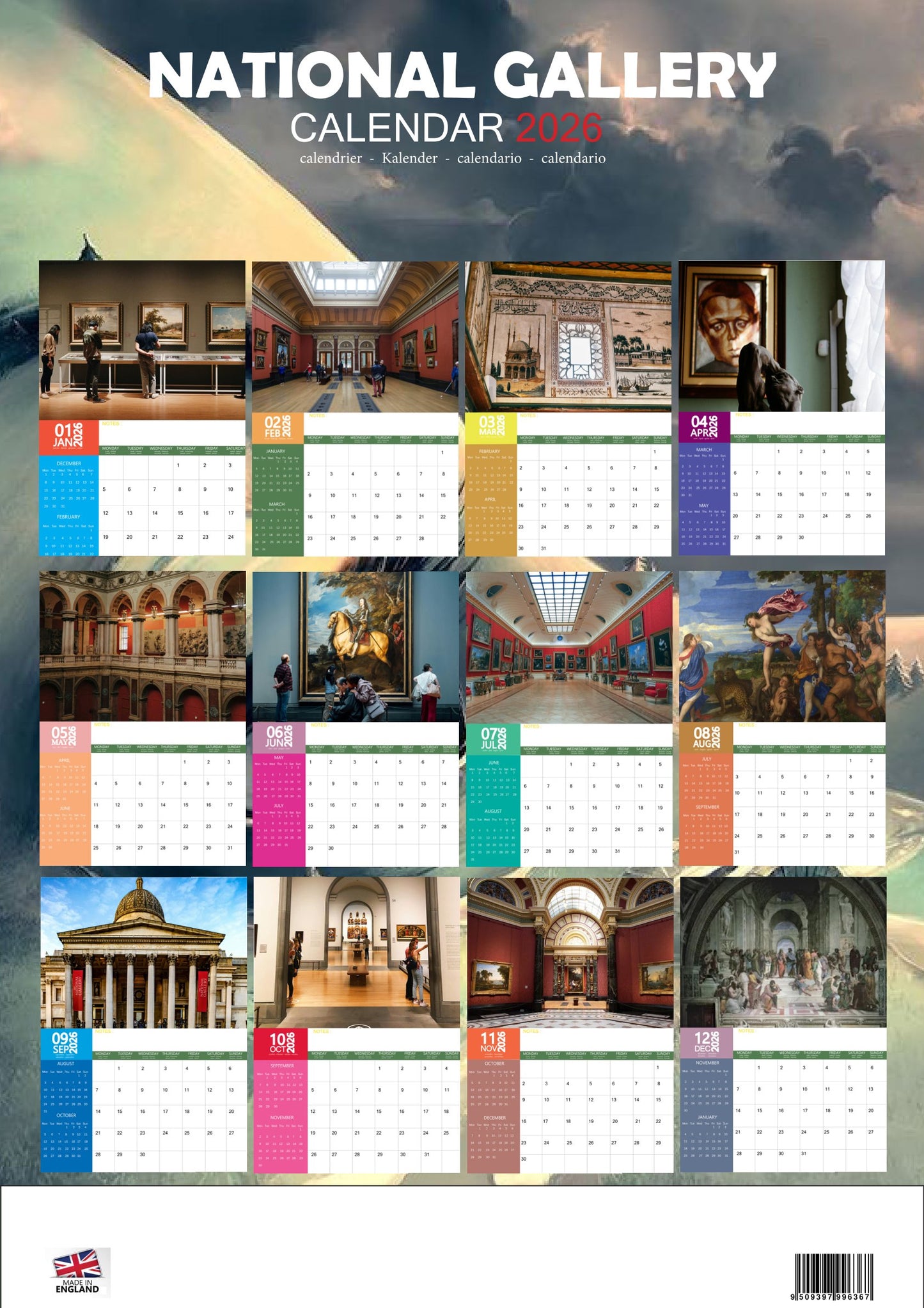 National Gallery Art Calendar 2026 – M-PRA Range