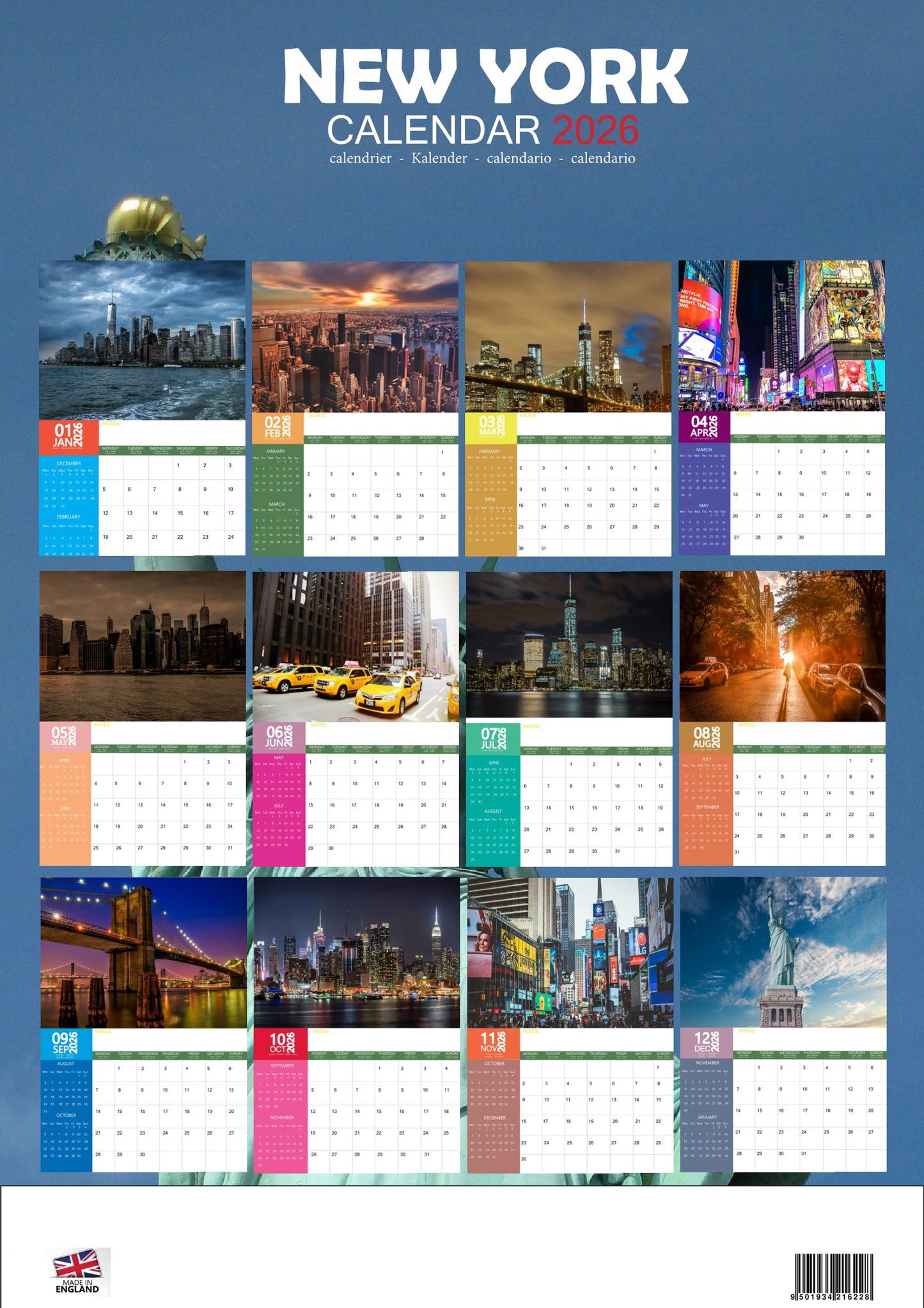 New York Calendar 2026 – M-PRA Range
