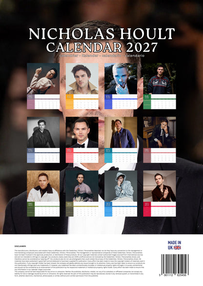 Nicholas Hoult Calendar 2027 – M-PRA Range