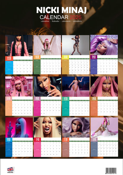 Nicki Minaj Music Calendar 2026 – M-PRA Range