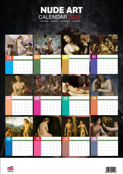 Nude Art Calendar 2026 – M-PRA Range