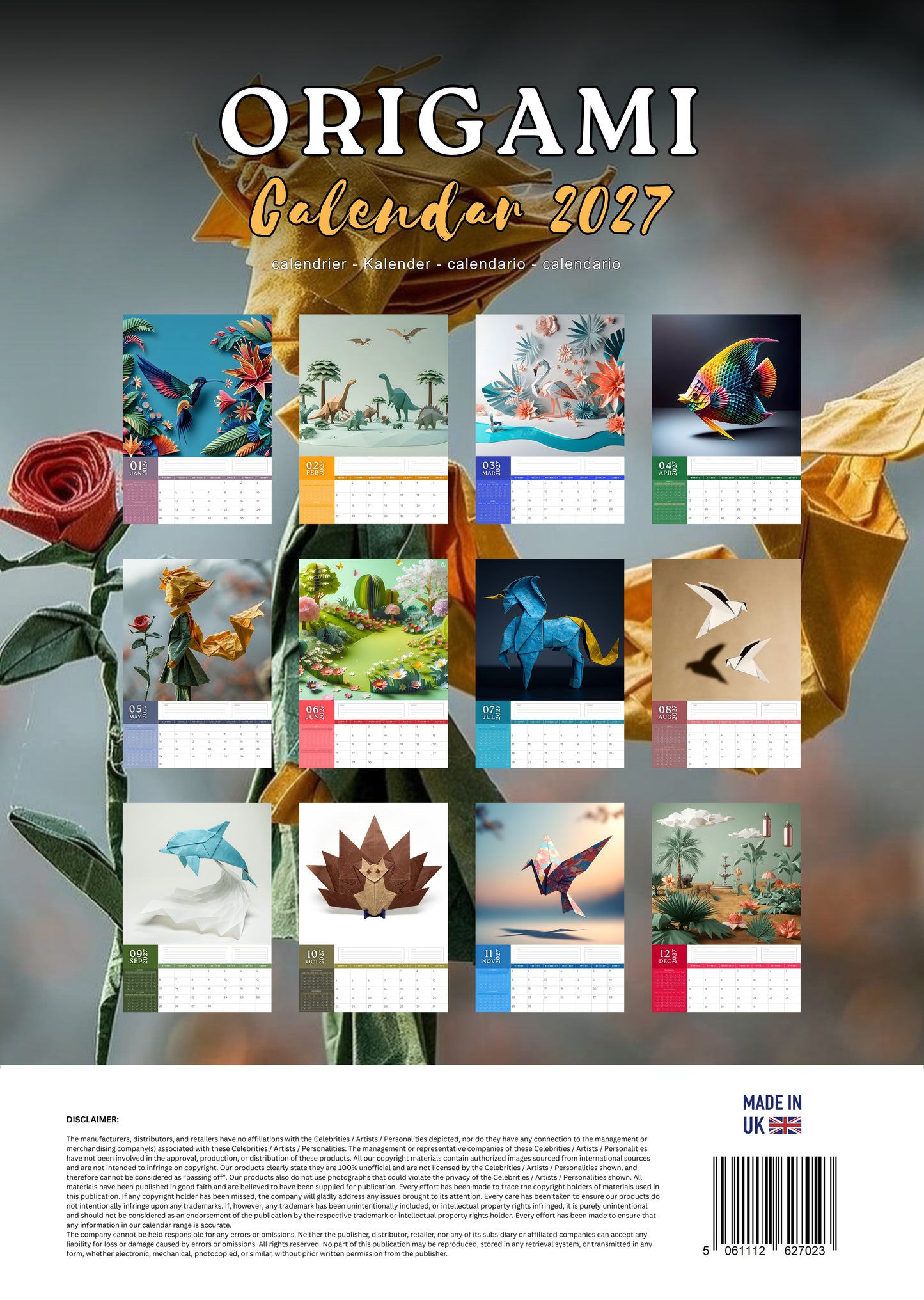 Origami Art Calendar 2027 – M-PRA Range