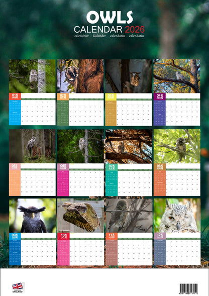 Owls Calendar 2026 – M-PRA Range