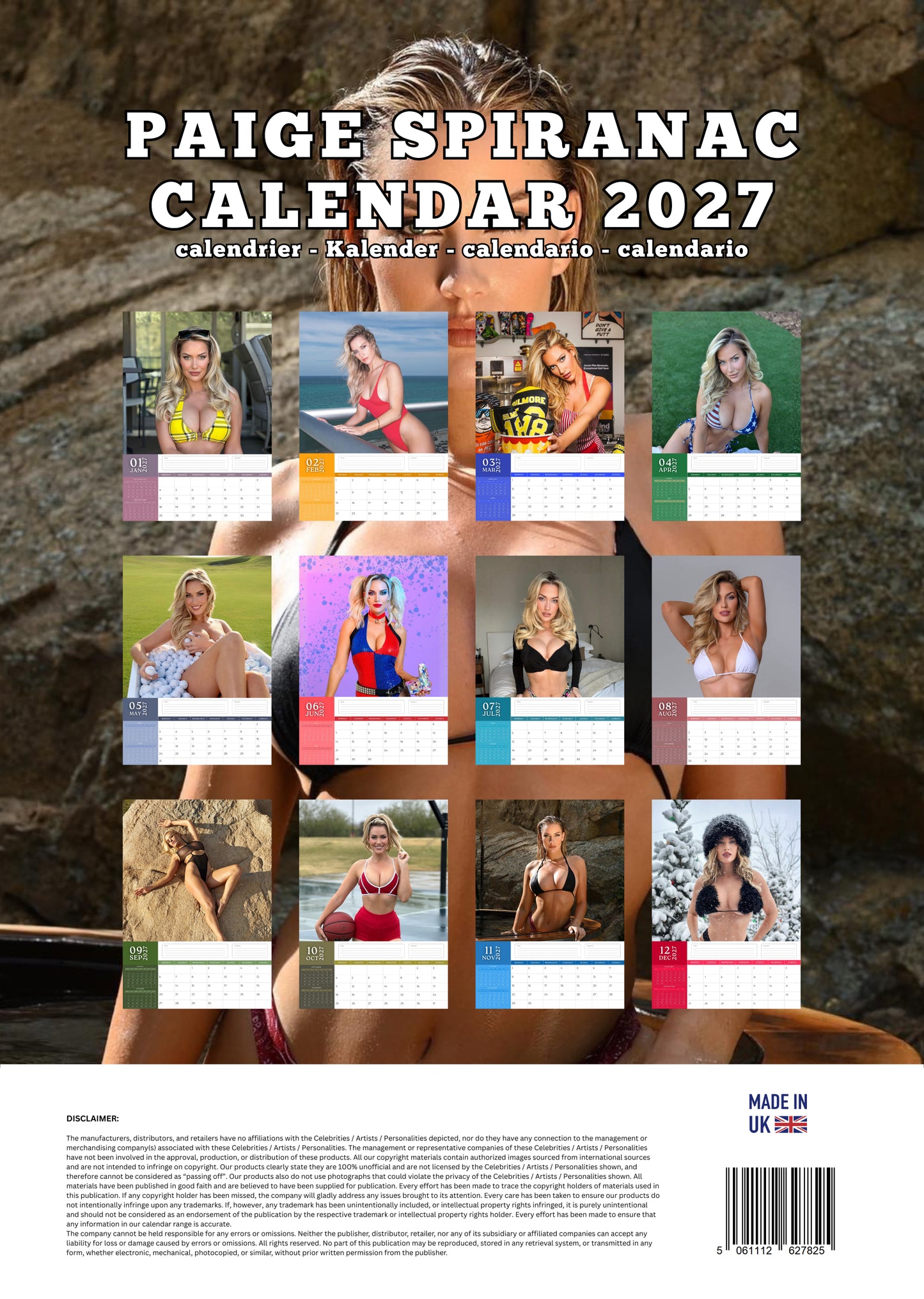 Paige Spiranac Calendar 2027 – M-PRA Range